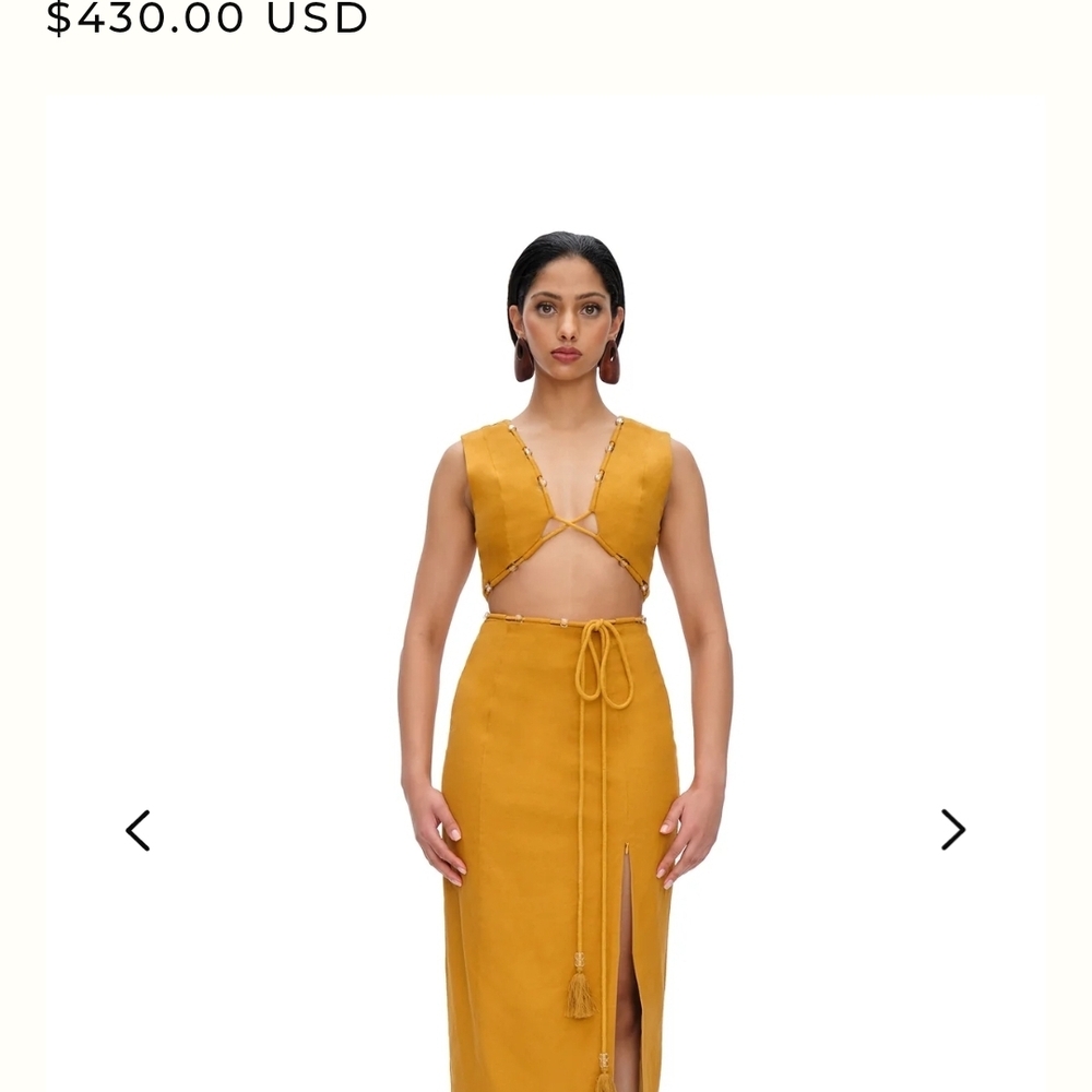 Andrea Iyamah VELA CUT-OUT MIDI DRESS